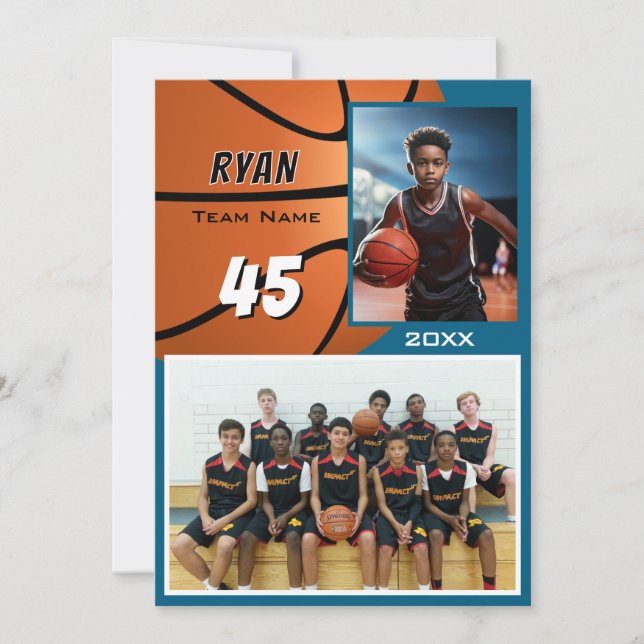 Basketball Player 2 Photo Memory Mate (Front)