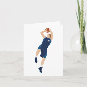 Basketball Player 3 Points Card