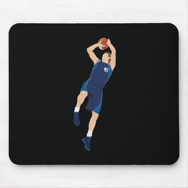 Basketball Player 3 Points  Mouse Mat (Front)