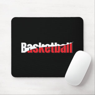 Basketball Player Abstract Swish - Word Art Mouse Mat