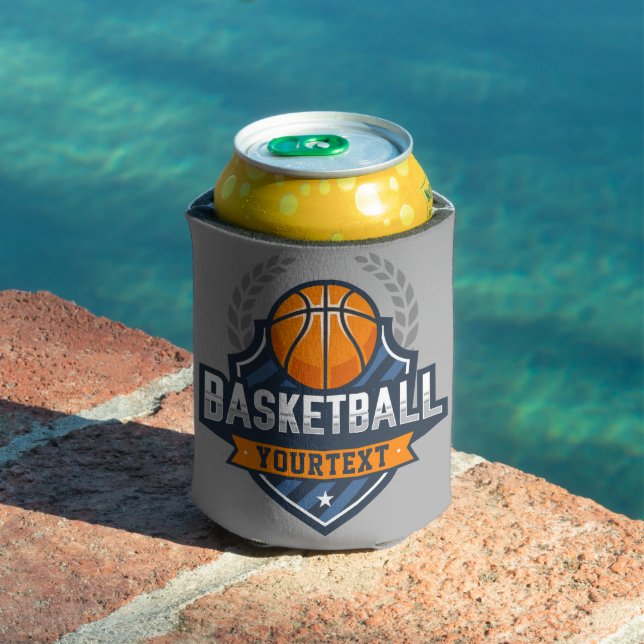 Basketball Player ADD NAME Varsity School Team Can Cooler (In Situ Pool)