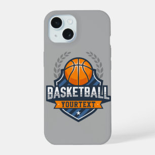 Basketball Player ADD NAME Varsity School Team iPhone 15 Case