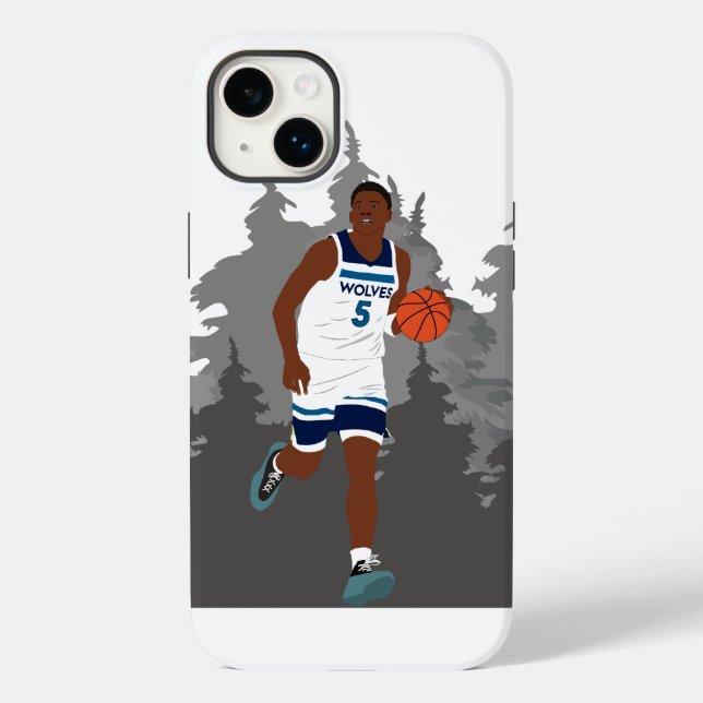 Basketball player Anthony Edwards in action Case-Mate iPhone Case (Back)