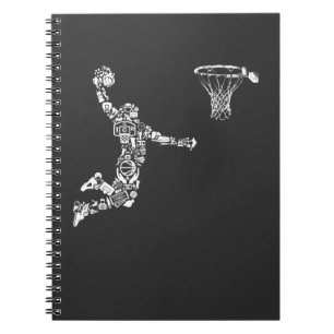 Basketball Player Athlete Dunk Art Sportsman Notebook