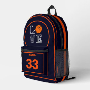 Basketball Player, Basketbal Birthday Gift Printed Backpack