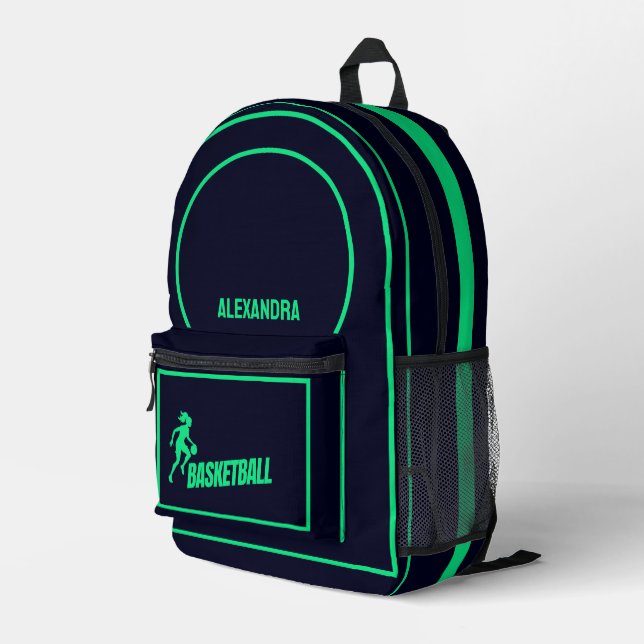 Basketball Player, Basketbal Team,Birthday Gift Printed Backpack (Back Corner Right)
