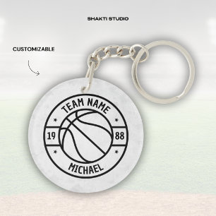 Basketball Player Brother's Ball Game Acrylic Key Ring