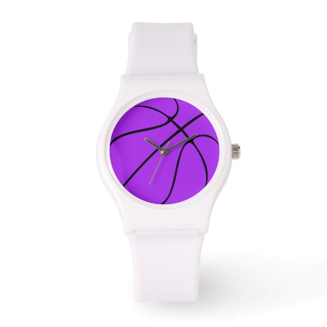 Basketball Player / Coach Purple Team Colour Sport Watch (Front)