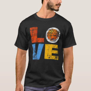 Basketball Player Coach Team Ball Vintage Distress T-Shirt