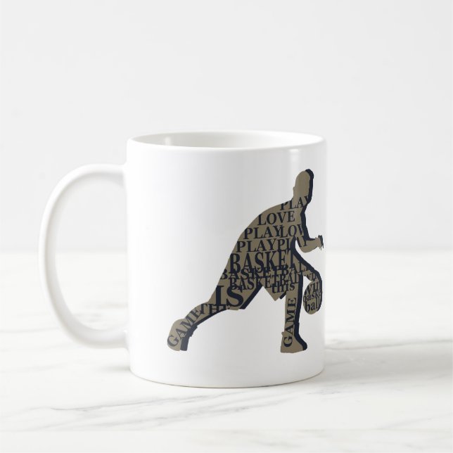 Basketball player  coffee mug (Left)