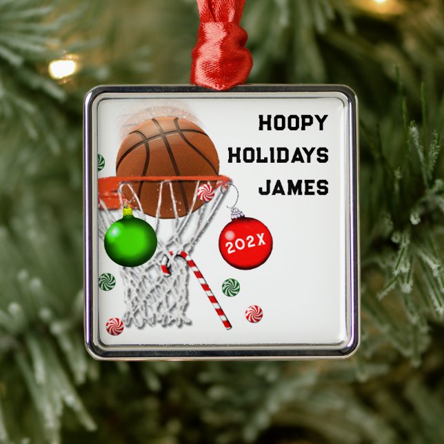 Basketball Player Collectable Metal Tree Decoration (Tree)