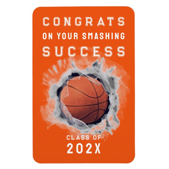 Basketball Player Congrats Magnet (Vertical)