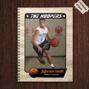 Basketball Player Customisable Spiral Notebook