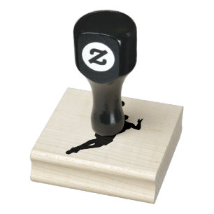 Basketball Player Design Wooden Stamp