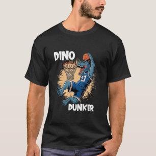 Basketball Player Dinosaur Dino Dunker Basketball T-Shirt