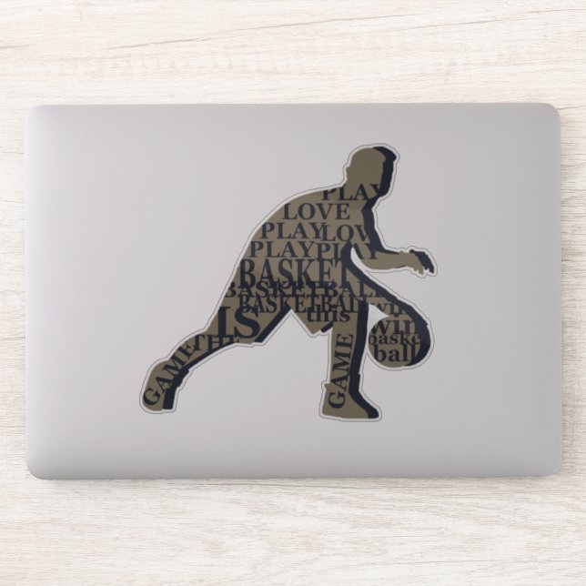 Basketball player dribbling  (Computer)