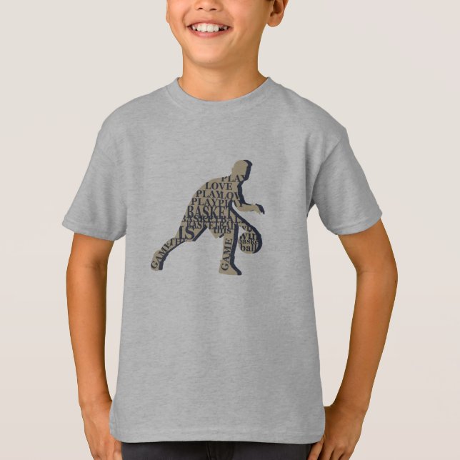 Basketball player dribbling T-Shirt (Front)