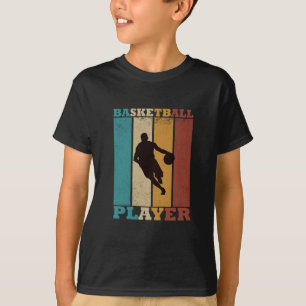 Basketball player dribbling vintage retro style T-Shirt