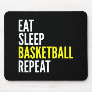 Basketball Player Fun Gift - Eat Sleep Basketball Mouse Mat