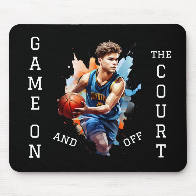 Basketball Player Game on  Mouse Mat (Front)