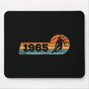 Basketball-player Game Vintage Born 1965 Birthday Mouse Mat