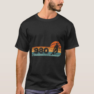 Basketball-player Game Vintage Born 1980 Birthday T-Shirt