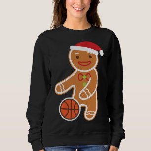 Basketball Player Gingerbread Funny Christmas Sweatshirt