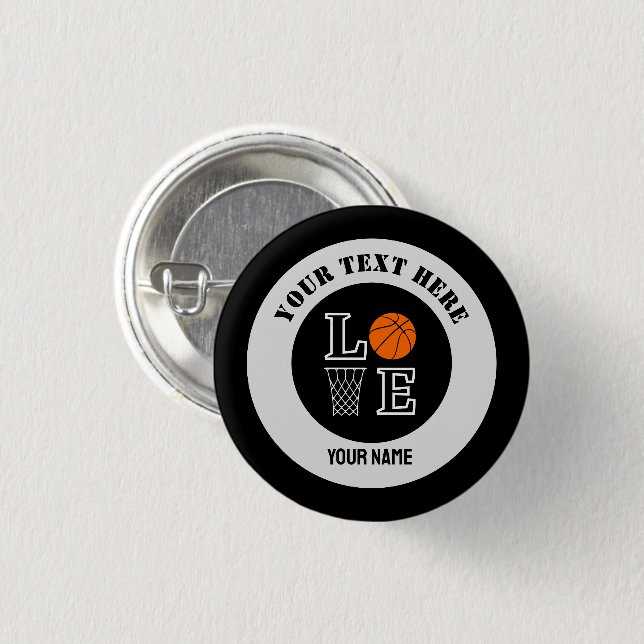 Basketball Player Girl, Basketball Girl  Birthday 3 Cm Round Badge (Front & Back)