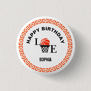Basketball Player Girl, Basketball Girl  Birthday 3 Cm Round Badge