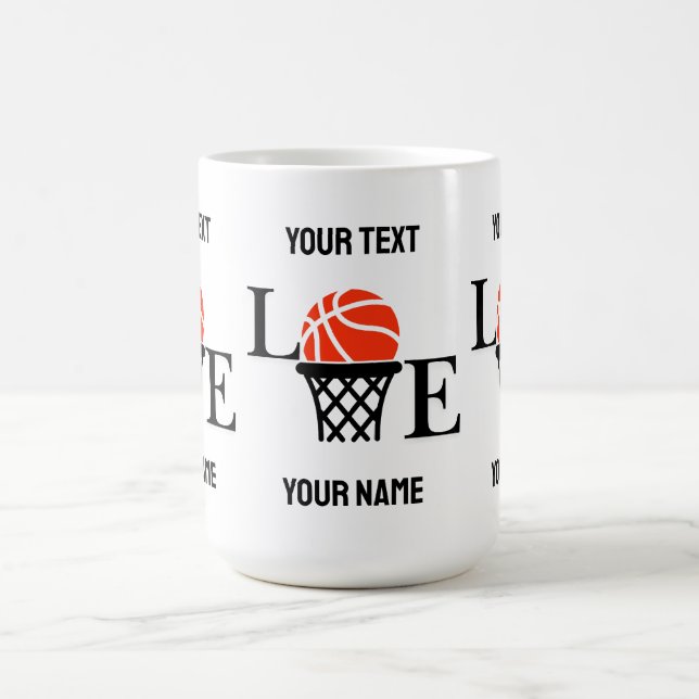 Basketball Player Girl, Basketball Girl  Birthday Coffee Mug (Center)
