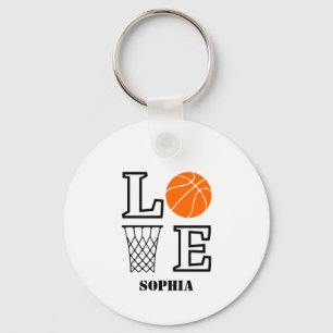 Basketball Player Girl, Basketball Girl  Birthday Key Ring