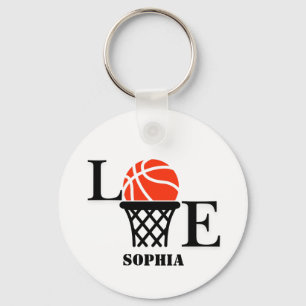 Basketball Player Girl, Basketball Girl  Birthday Key Ring
