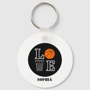 Basketball Player Girl, Basketball Girl  Birthday Key Ring