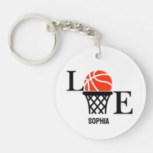 Basketball Player Girl, Basketball Girl  Birthday Key Ring
