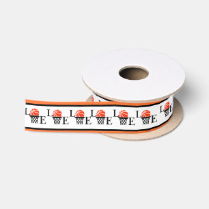 Basketball Player Girl, Basketball Girl  Birthday Satin Ribbon