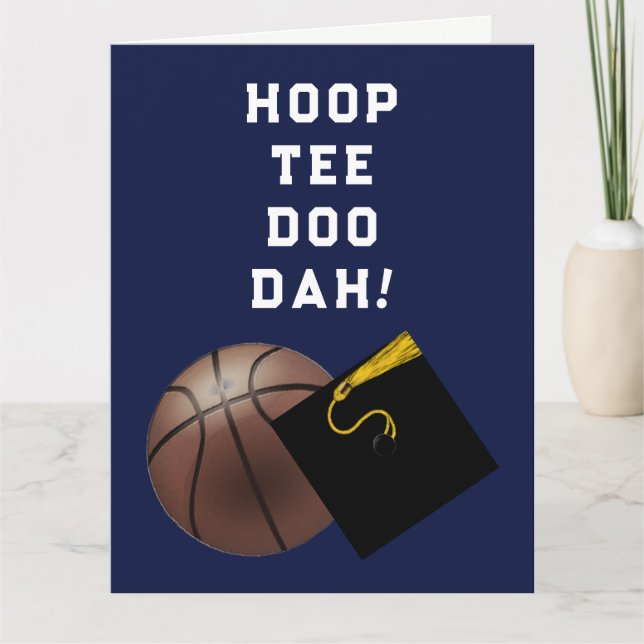 Basketball Player Graduation Congrats Cards (Front)