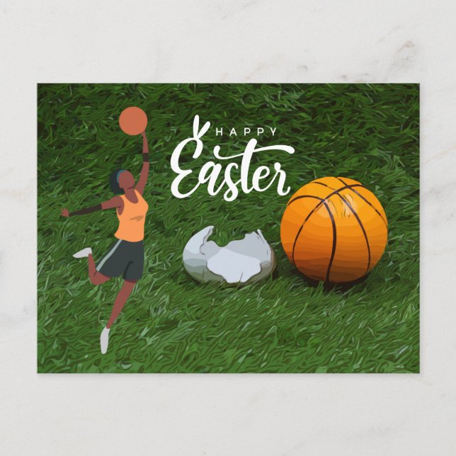 Basketball Player Happy Easter Holiday (Front)