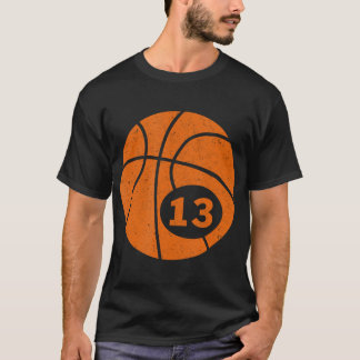 Basketball Player Jersey Number 13 Thirteen Graphi T-Shirt