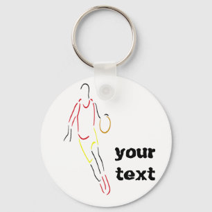 basketball -player key ring