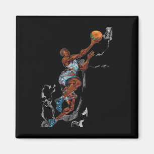 Basketball Player Layup Sport Magnet