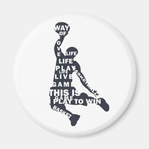 basketball player magnet
