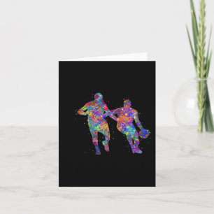 Basketball Player Man Chiffon Top Card