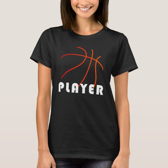 Basketball Player | Mimimal Modern Design T-Shirt (Front)