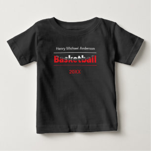 Basketball Player - Minimalist Geometric Arch Baby T-Shirt