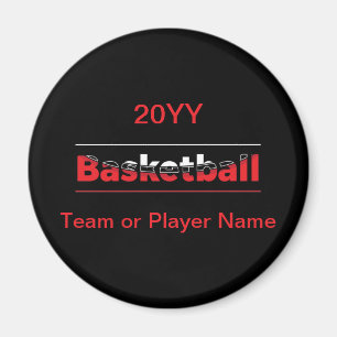 Basketball Player - Minimalist Geometric Arch Magnet