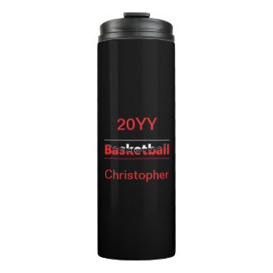 Basketball Player - Minimalist Geometric Arch Thermal Tumbler