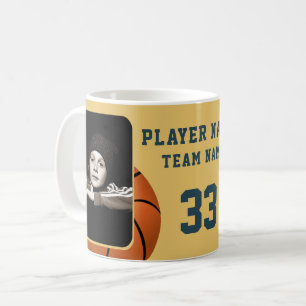 Basketball Player Name Number Team 2 Photos Coffee Mug