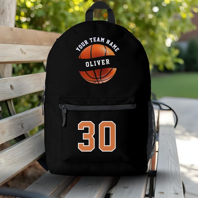 Basketball Player Name Number Team Name Sports Printed Backpack (Creator Uploaded)