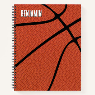 Basketball Player Name Text Custom Sports Playbook Notebook