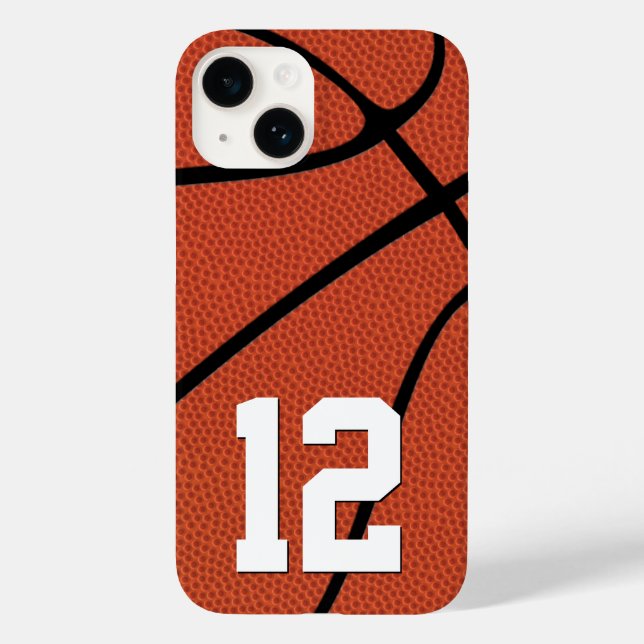Basketball Player Number or Initials Custom Sports Case-Mate iPhone Case (Back)